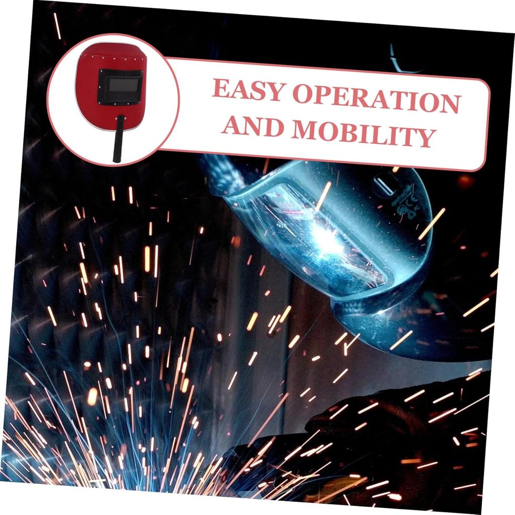 Сварочная маска Маска Сварочная Ручная Сварочная Ручная Самозатемняющийся Сварочный Шлем Шлифовка Сварочные Щитки Маска для Сварки Сварщик Ручная Дерево Красный