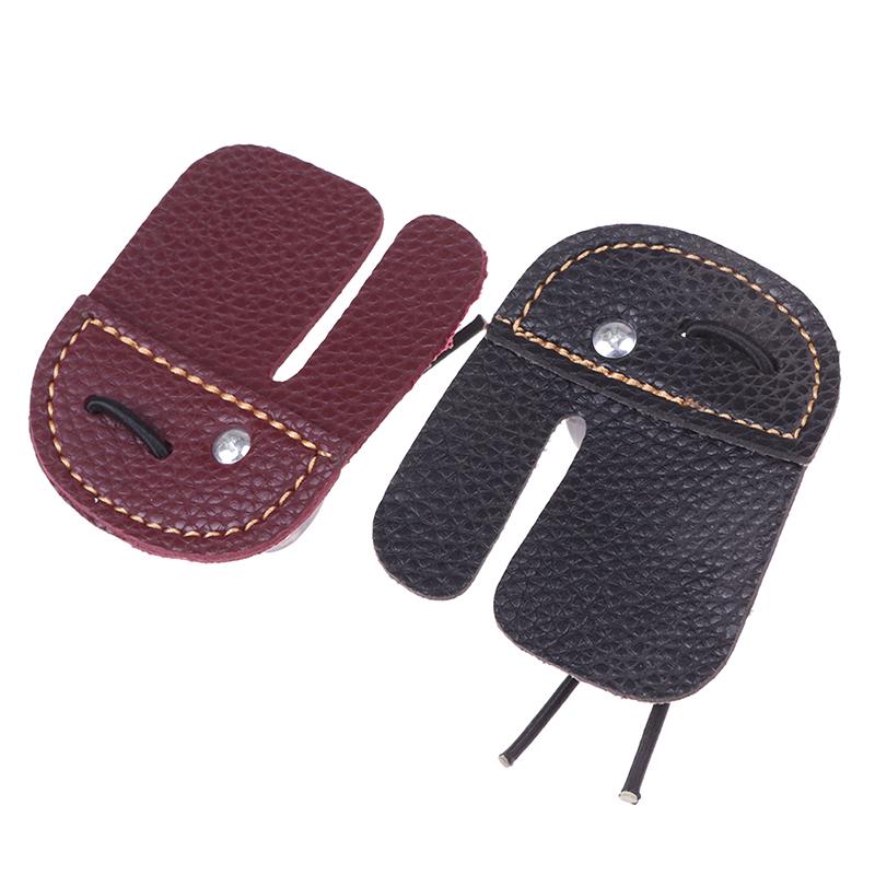 Кожаная защита для пальцев для стрельбы из лука, защитная накладка для перчаток, защита для стрельбы из лука