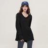 Loose Solid Color Long-Sleeved T-Shirt