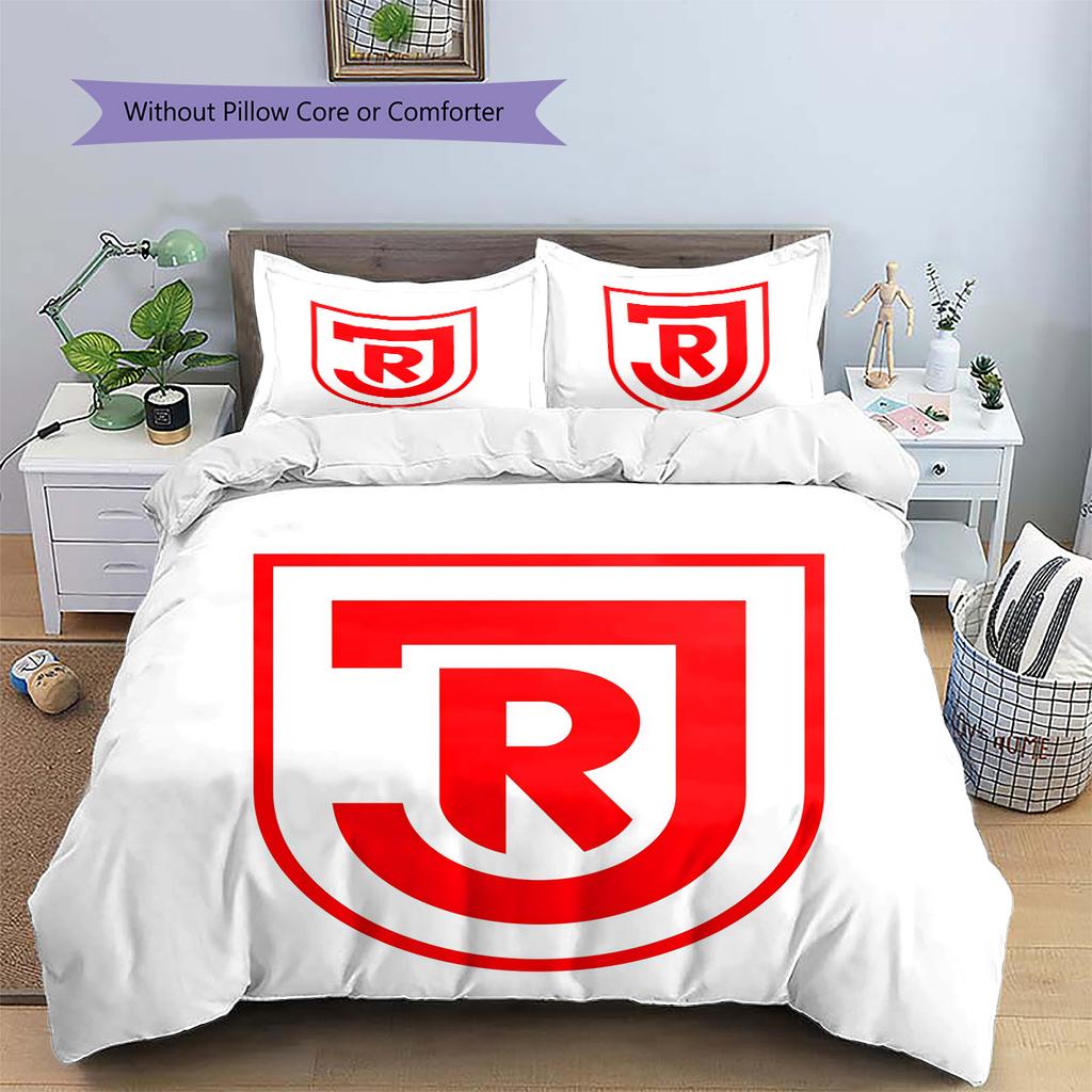 SSV Jahn Regensburg Pattern Bedding Quilt Set Home Decoration Gift (1 * duvet cover + 2 * pillowcase without core)