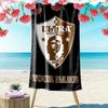 Custom Name Ultra Sankt Pauli Crest Print Beach Towel, Large Soft Quick Dry Towel for Beach Camping Swimming_xia