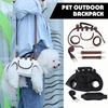 Рюкзак для питомца для улицы, жилет-переноска через плечо для собаки, поводок, маленькая сумка на одно плечо для собак и кошек, для использования в путешествиях на открытом воздухе без рук