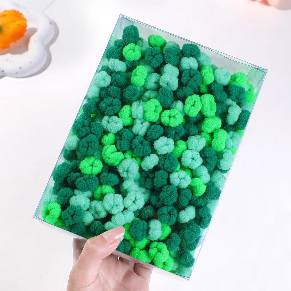 50/100 шт. Детские разноцветные резинки для волос, эластичные резинки для волос, волнистые скранчи для волос, аксессуары для волос для маленьких девочек, милая веревка для волос