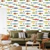 Fish wallpaper in Scandinavian style for living room and bedroom 50x1000