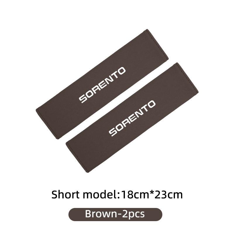 For KIA Suede Car Seat Safety Belt Shoulder Covers Belt Protective Pad Accessories Cerato Proceed Venga Sedona Forte StonicAD9