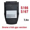 7.4V 3000mAh Lipo Battery for S166 S167 GPS RC Drone Spare Parts for S167 RC Upgraded Drone Rechargeable Battery Accessories