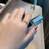 S Позолоченное 14K Золото Инкрустированное Алмазом Скрученное Кольцо Женское Легкая Роскошь Маленький Дизайн Изысканное Универсальное Премиум
