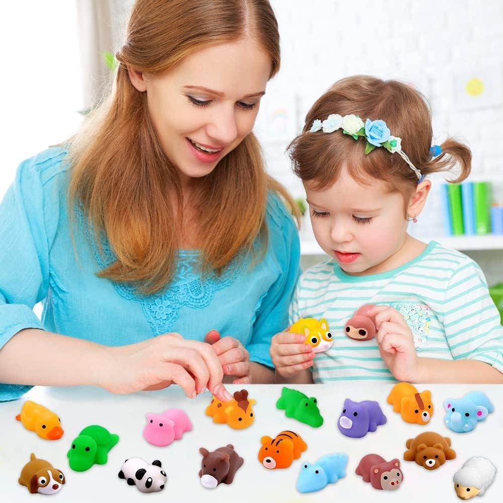 Мягкие игрушки Mochi, мини-игрушки «Животные джунглей», мягкие игрушки-фиджеты, кавайные игрушки для снятия стресса для мальчиков и девочек, сувениры для вечеринок