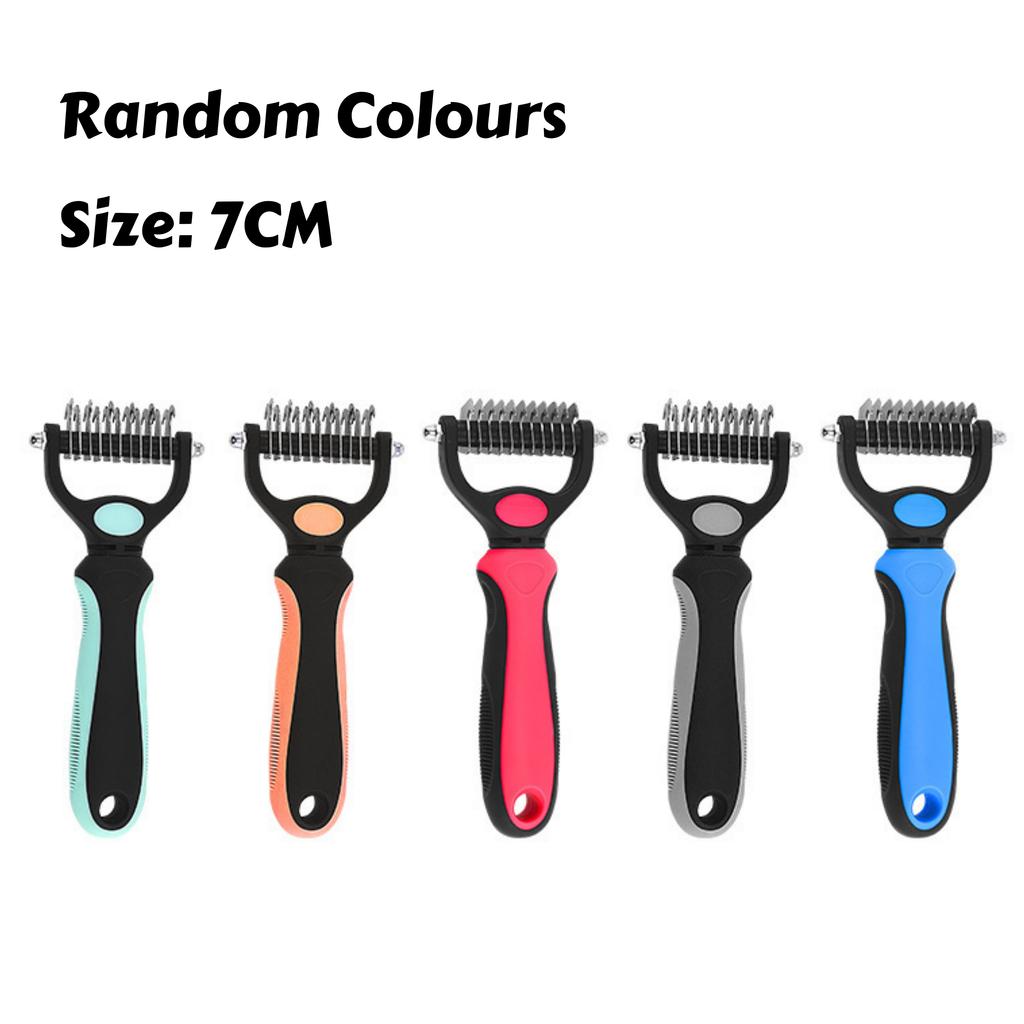 Расческа для распутывания шерсти - Распутывающая грабли из нержавеющей стали для собак/кошек, Удаление колтунов и Безболезненное волшебство для подшерстка для удаления шерсти