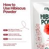 MYHERB 100% Натуральный Органический Порошок Гибискуса (Hibiscus rosa-sinensis) || 227 г/0,5 фунта || Для улучшения волос и роста волос || Маска для кожи || Для М