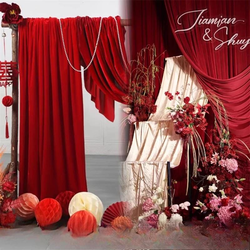 Однотонная красная бордовая ржавая шифоновая ткань драпировка жоржет для платья юбки рубашки украшения платья ручная работа DIY материал для одежды