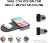 2 в 1 двойное беспроводное зарядное устройство 40 Вт для iPhone 16 15 14 13 12 11 XS XR X 8 Airpods 3 Pro Samsung S23 S22 S21 Двойная быстрая зарядная панель