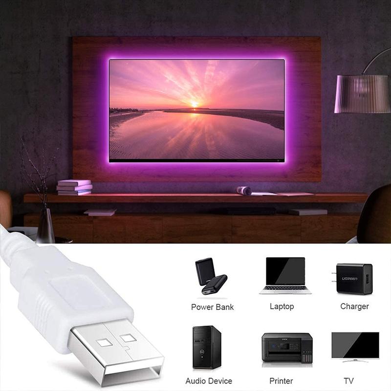 10M Amill USB светодиодная лента 5050 SMD Bluetooth RGB лампы Гибкая светодиодная лента для ламп RGB TV Настольный диодная лента Подсветка телевизора Вечеринка