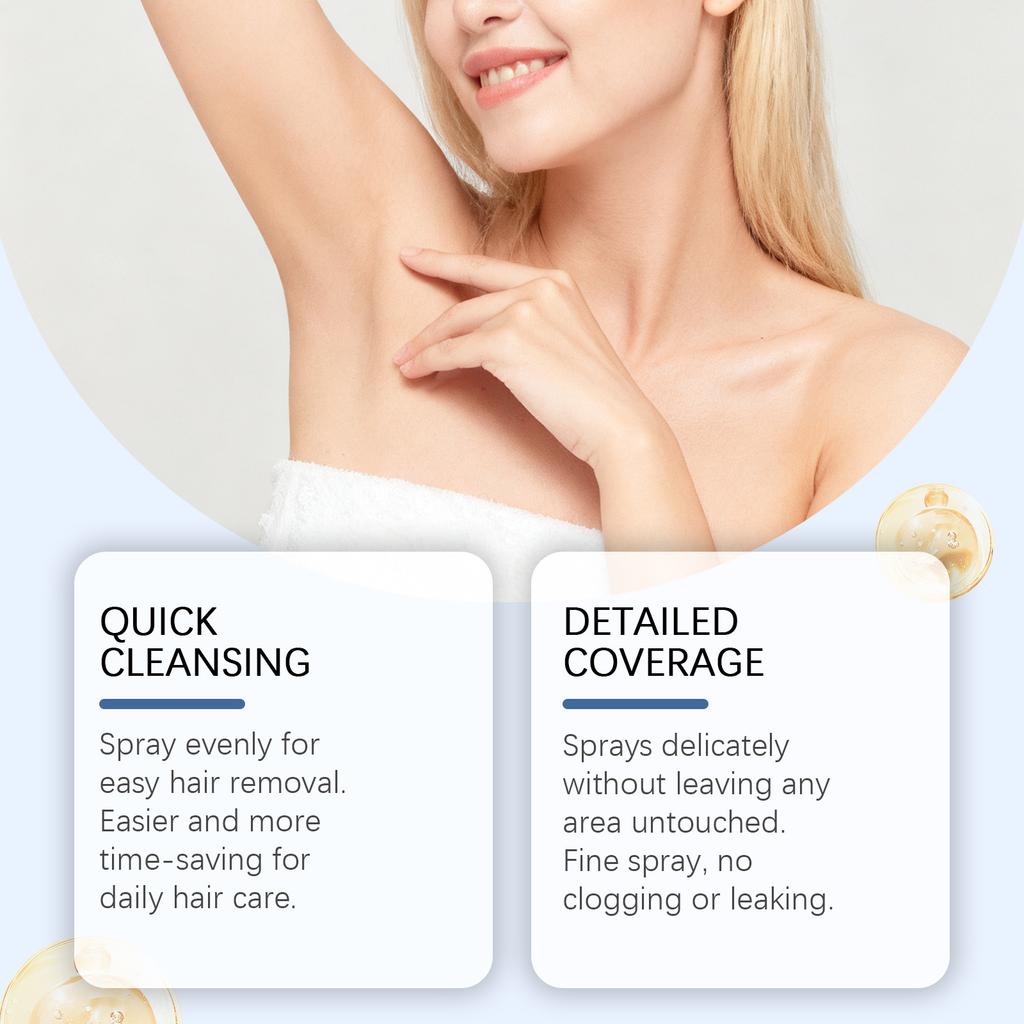 Спрей для ухода после эпиляции нежный и не вызывает раздражения, увлажняет, разглаживает кожу тела и успокаивает раздражение. 100мл