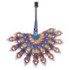 ABBY-Beautiful Peacock Statue Realistic Metal Peacock Lawn Decoration Outdoor Sculpture Easy DIY Assembly