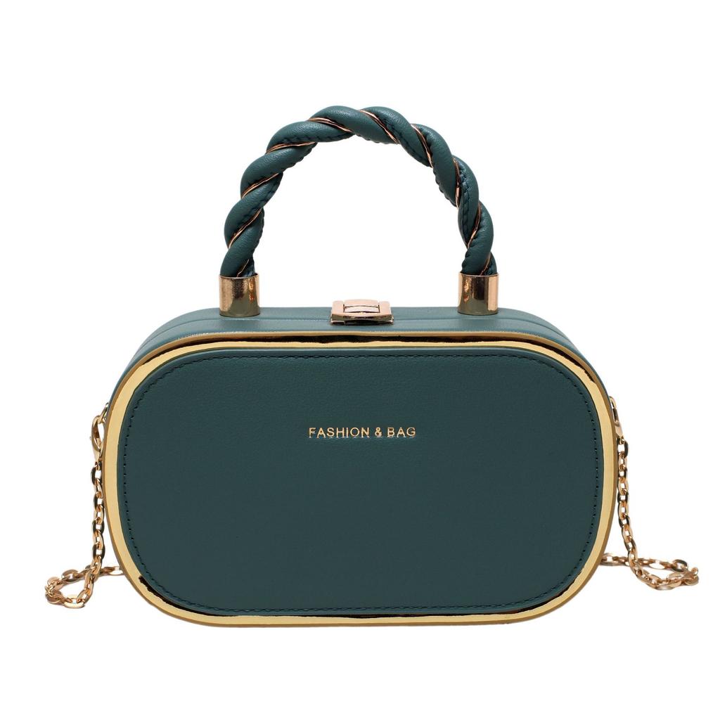 Премиум сто овальная коробка цепочка сумка для девочек мини мода простая дамская сумка замок кроссбоди сумка на плечо сумка