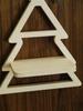 Christmas Tree Wooden Wall Shelves White Floating Wall Shelf Suitable for Christmas Supplies and Candle Wall Hanging Shelf Gift