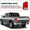 Светодиодный задний фонарь в сборе для 2013-2018 Dodge Ram 1500/2014-2018 Ram 2500 3500 со светодиодными лампами, прозрачный красный рассеиватель правая пассажирская и левая водительская сторона