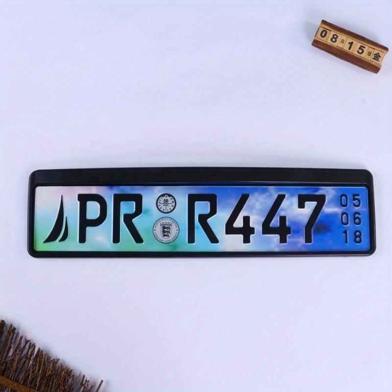Декоративный держатель номерного знака для внешней торговли, европейский регламент, американский регламент, полуфабрикат, пустая автомобильная бирка, декоративная подвеска