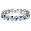 Fashion Versatile Exquisite Diamond Plated Rhodium-plated Bracelet With Gift Box