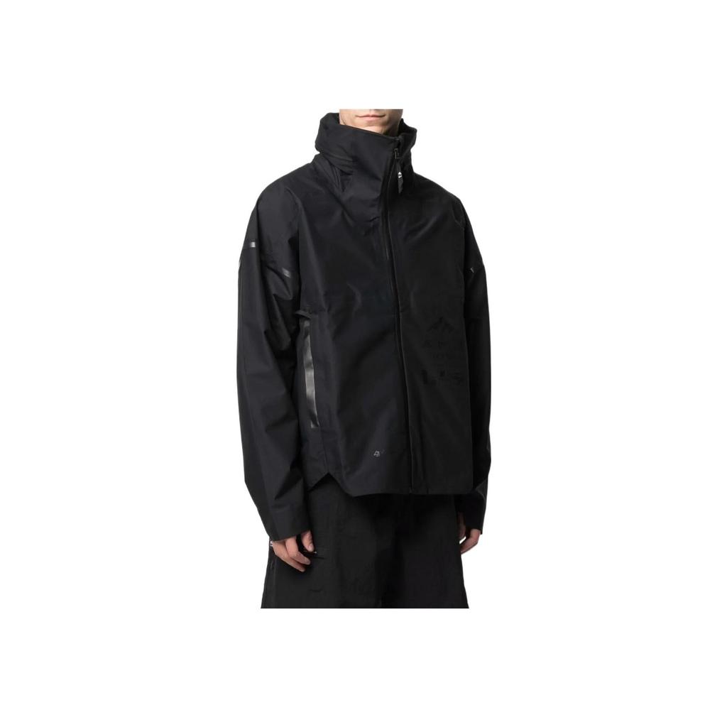 Adidas Originals Trefoil Solid Logo Print Zip-Up Collar Sports Jacket Men Jacket Black H16254