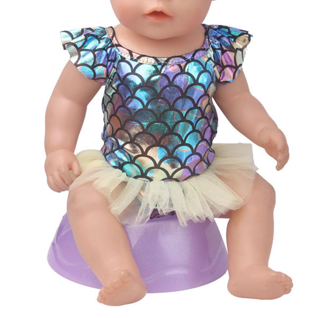 Одежда купальник и панамка для кукол размером 43 см