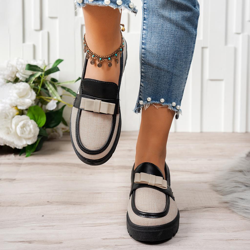 Модная обувь Женские балетки Оксфорды Мягкая обувь слипоны Платье Летняя Кожа Новая Удобная Обувь Слипоны Бабушка Ткань Резина Весна ПУ Каблуки-копытца Р