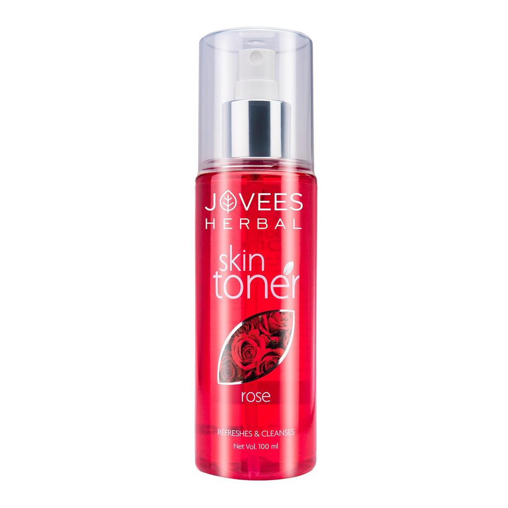 Jovees Травяной тоник для лица с розой для освежения молодой кожи, сужает поры, придает здоровое сияние | Мист и тоник для лица для нормальной и сухой кожи | Без парабенов, спирта