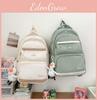 Pattern Letter Bayore Backpack Multi Compartment Ergonomic Schoolbag Casual