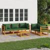 VidaXL Garden Lounge Set with Cushions 6 Pcs, Sofas with Backrest, Furniture Set with Coffee Table Patio Terrace, 3155317