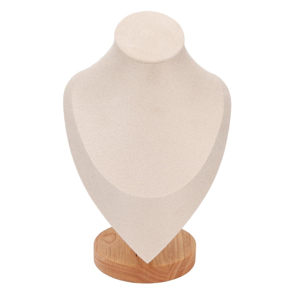 Wood Medium Neck Mannequin Jewelry Holder Handmade jewelry finished product exhibition