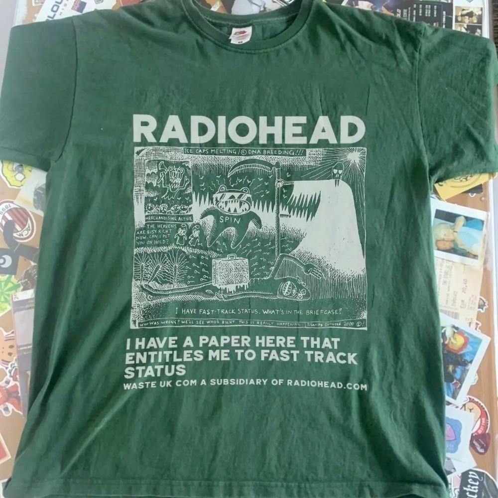 Radiohead 90-е Ретро Графический Унисекс Лесной Зеленый Футболка S-5XL