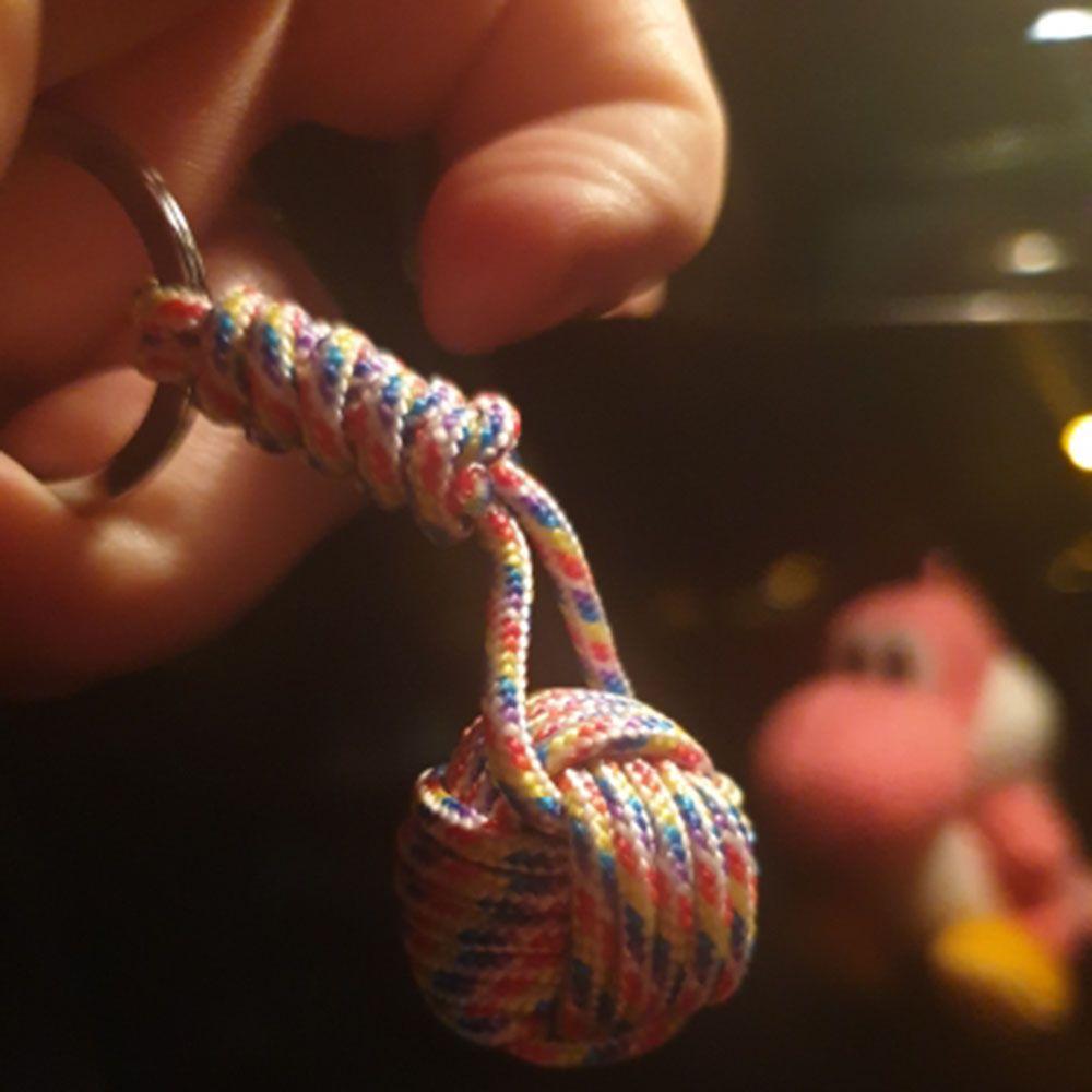 Men Parachute Rope Lanyard Jewelry Outdoor Survival Key Ring Fashion Accessories Keyfob Key Chain