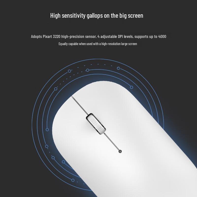 Lenovo Бесшумная беспроводная мышь с воздушной ручкой