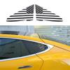 For Tesla Model S 2014-2025+ PVC Car Rear Triangular Window Glass Decorative Sticker Exterior Accessories