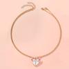 2Pcs/Set Cartoon Flower Rabbit Puzzle Heart Best Friends Necklace Girls Friendship Gift BFF Jewelry