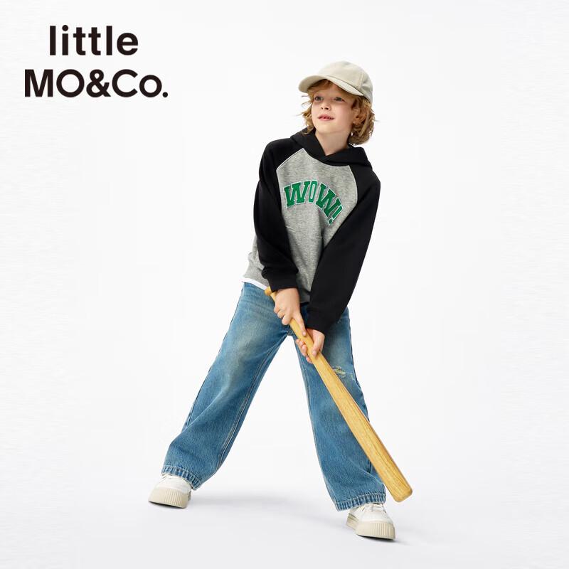 little MO&Co. Kids' Long Sleeve Hooded Sweatshirt