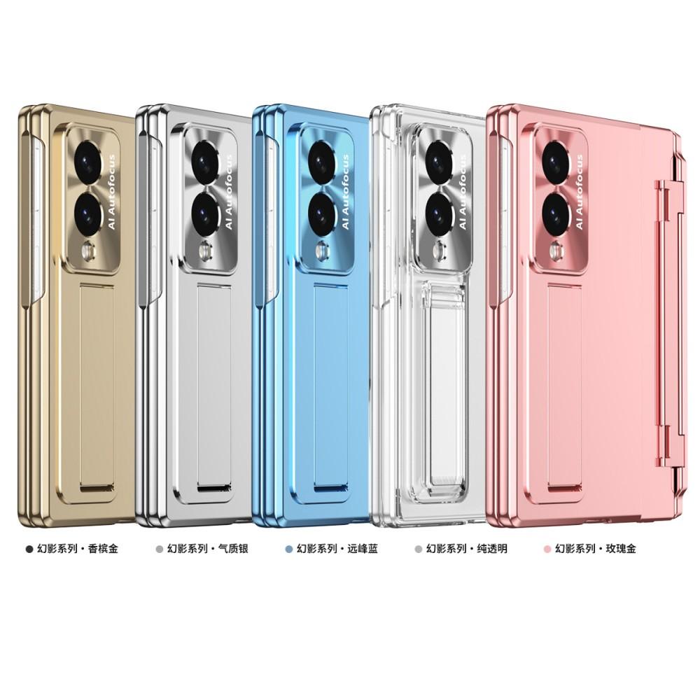 Plating For Samsung Galaxy Z Fold 8 7 6 5G Case Magnetic Wireless Charger Hinge Protective Front Protection Film Back Cover
