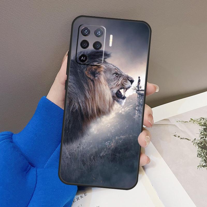 Чехол для телефона «Львы» для OPPO A54 A74 A94 A53S A1K A15 A16 A3S A5S A83 A91 A93 A5 A9 A53 A31 A52 A72