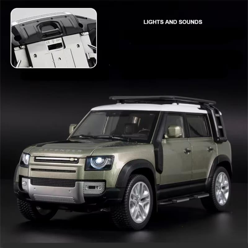1/18 Land Rover Range Rover SUV Alloy Car Model Front Wheel Steering Multi-function Off-road Vehicle Car Model Sound and Light Children's Toy Gift