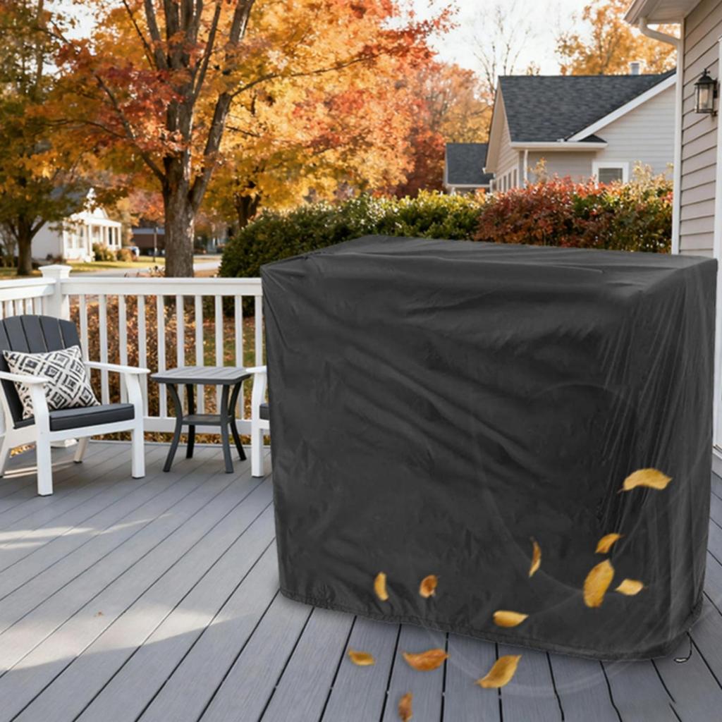 Waterproof Square Grill Cover Dustproof with Drawstring Windproof