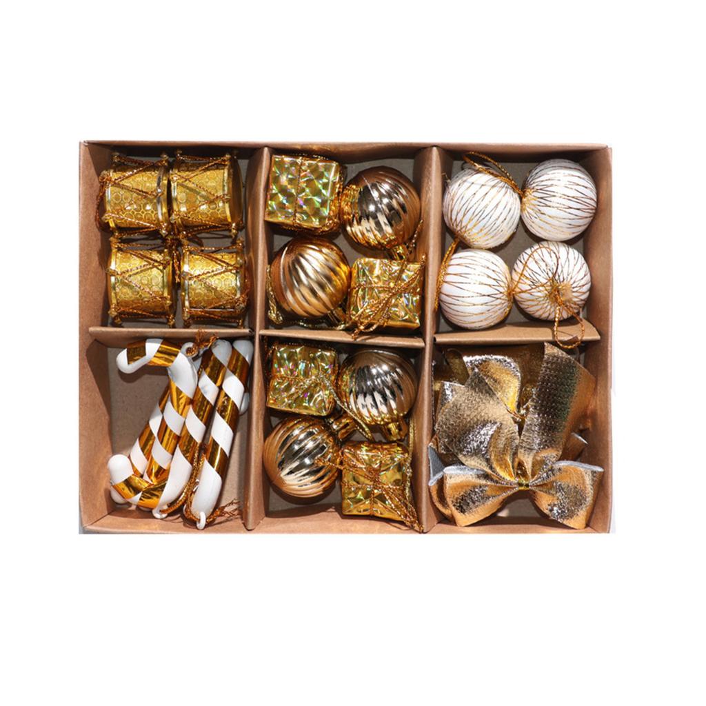 Украшение подарочной коробки Макет сцены Рождественской елки Бант Подвеска в виде рождественского шара Украшение для вечеринки