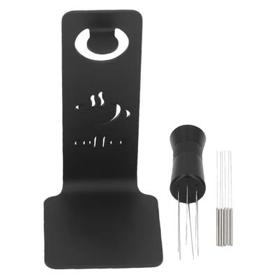 Инструмент для распределения кофе с подставкой, иглы из нержавеющей стали 0,35 мм, регулируемый магнитный кофе