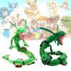 Premium 80cm Rayquaza Sky Dragon Plush Toy Short Plush Fabric With Pp Cotton Filling