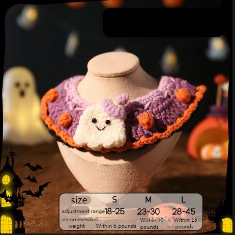 Funny Halloween Cat Scarves and Pet Clothes Cute Plush Toys Cat Accessories Cat Hats Dog Bibs Cute Collars