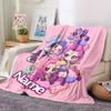 Custom Name Cat Friends Adventure Party Blanket For Couch Bed Plush Cozy Fuzzy Blanket Super Soft Warm Blankets For Fall And Winter 0916192