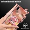 Для OPPO A16 A16s A18 A38 A58 A78 A96 A98 Reno8T 10 Pro 12F Realme C30 C33 C63 C65 C67 милый мультяшный чехол для телефона из глянцевого закаленного стекла с изображением девушки