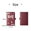 Portable Saving Money Binder PU Leather Account Book Cash Budget Binder  New Year's Gift