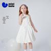 Детское платье-жилет Minibala из чистого хлопка с бантом, А-силуэта