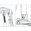 Simulation Engine Hoist, Electric RC Model Car Crane Jack Universal for 1/8 1/10 Scale Remote Control Vehicles - Black